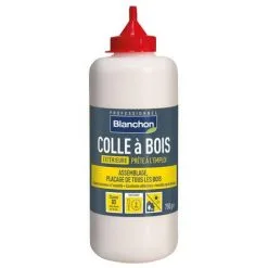 Colle Vinylique à Bois D3 ExtÉrieure - Contenance : 750 G - Couleur : Blanc - BLANCHON