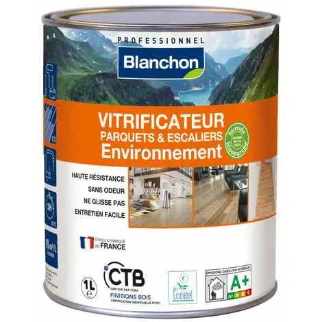 BLANCHON Vitrificateur Parquet Environnement 1L Ultra Mat - Incolore 1 BLANCHON Vitrificateur Parquet Environnement 1L Ultra Mat - Incolore