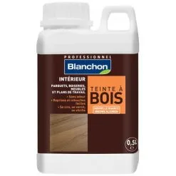 BLANCHON Teinte à Bois Blanc - 0.5L - Blanc