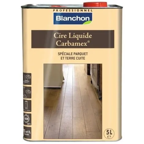 BLANCHON Cire Liquide CARBAMEX, Teinte Ton Naturel, Bidon De 1 Litre 1 BLANCHON Cire Liquide CARBAMEX, Teinte Ton Naturel, Bidon De 1 Litre