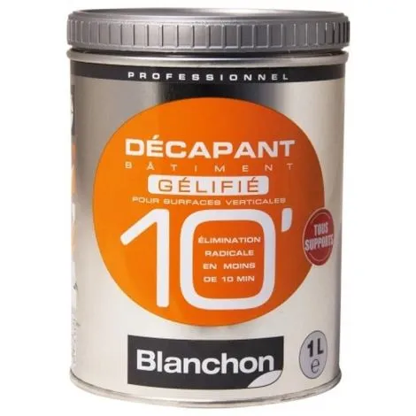 BLANCHON Décapant Bâtiment 10 Gélifié, Bidon De 1 Litre 1 BLANCHON Décapant Bâtiment 10 Gélifié, Bidon De 1 Litre