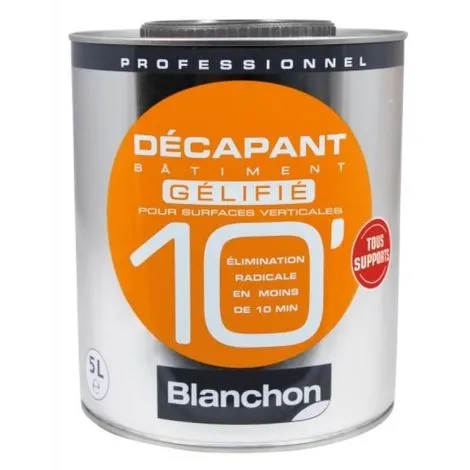 BLANCHON Décapant Bâtiment 10 Gélifié, Bidon De 1 Litre 2 BLANCHON Décapant Bâtiment 10 Gélifié, Bidon De 1 Litre – Image 2