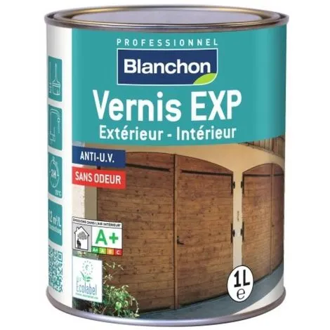 BLANCHON Vernis EXP Résines Aqua-polyuréthane Teinte Incolore Brillant Bidon De 1l - Brillant 1 BLANCHON Vernis EXP Résines Aqua-polyuréthane Teinte Incolore Brillant Bidon De 1l - Brillant