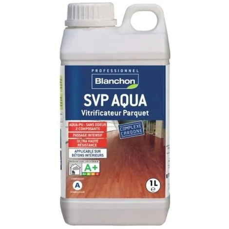 BLANCHON Vitrificateur Parquet SVP Aqua-polyuréthane, Trafic Intense, Kit De 2 Composants 4,5l Et 0,5l Finition Mat - Mat 1 BLANCHON Vitrificateur Parquet SVP Aqua-polyuréthane, Trafic Intense, Kit De 2 Composants 4,5l Et 0,5l Finition Mat - Mat