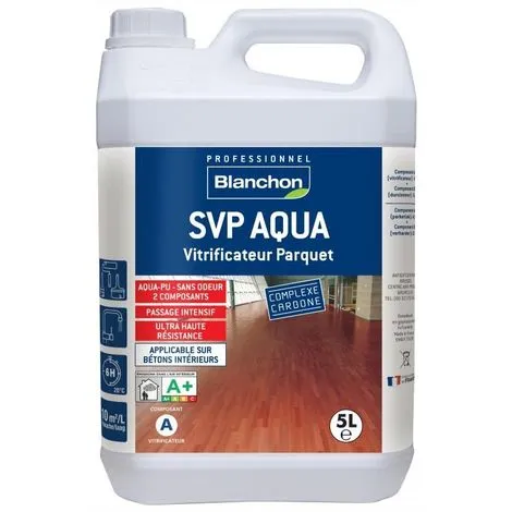 BLANCHON Vitrificateur Parquet SVP Aqua-polyuréthane, Trafic Intense, Kit De 2 Composants 4,5l Et 0,5l Finition Mat - Mat 2 BLANCHON Vitrificateur Parquet SVP Aqua-polyuréthane, Trafic Intense, Kit De 2 Composants 4,5l Et 0,5l Finition Mat - Mat – Image 2