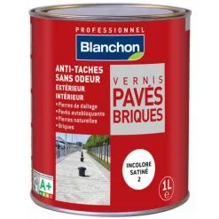 BLANCHON Vernis Pavés Briques Incolore Satiné - 1L - Incolore