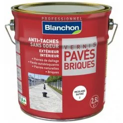 BLANCHON Vernis Pavés Briques Incolore Satiné - 2.5L - Incolore