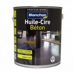 BLANCHON Huile Cire Beton Aspect Ciré Incolore - 2.5L - Incolore