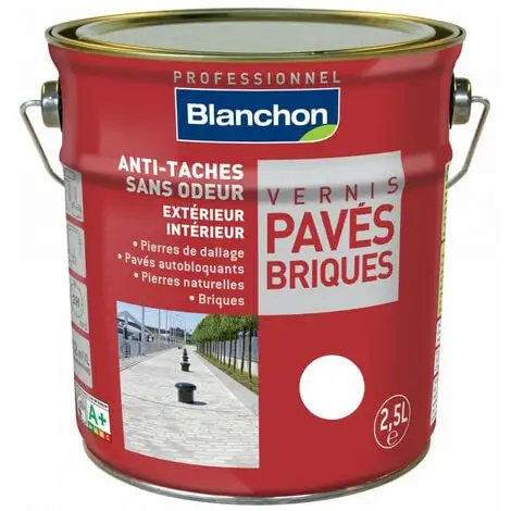 BLANCHON Vernis Pavés Briques Incolore Mat - 2.5L - Incolore 1 BLANCHON Vernis Pavés Briques Incolore Mat - 2.5L - Incolore