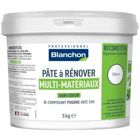BLANCHON Pâte à Rénover - Bi-composant Avec Eau 5Kg -Magasin D'usine Blanchon 19868248 1