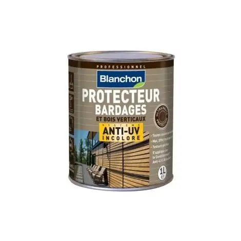 BLANCHON Protecteur Bardage Anti-UV Incolore Bidon De 1 Litre - Incolore 1 BLANCHON Protecteur Bardage Anti-UV Incolore Bidon De 1 Litre - Incolore