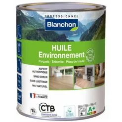 BLANCHON Huile Parquet Environnement - Bois Brut 1L - Incolore