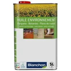 Huile Environnement D'imprégnation BLANCHON Conserver Et Mettre En Valeur L'aspect Naturel Et Clair Des Bois | Conditionnement: 5 Litres - Teinte: Huile Bois Naturel - Huile Bois Naturel