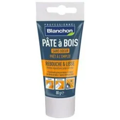 BLANCHON Pâte à Bois Prêt à L'emploi, Petites Réparations, Teinte Doré, Tube De 80 G