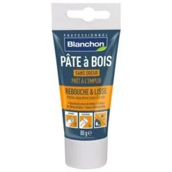 BLANCHON Pâte à Bois Prêt à L'emploi, Petites Réparations, Teinte Chêne Blanchi, Tube De 80 G