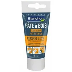 BLANCHON Pâte à Bois Prêt à L'emploi, Petites Réparations, Teinte Chêne Moyen, Tube De 80 G