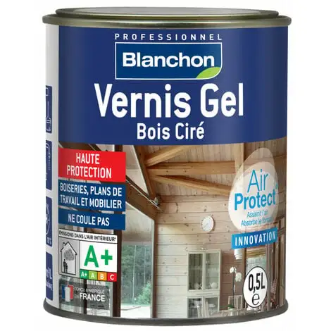 BLANCHON Vernis Gel Bois Ciré Air Protect® Chêne Moyen | 0,5 L - Chêne Moyen 1 BLANCHON Vernis Gel Bois Ciré Air Protect® Chêne Moyen | 0,5 L - Chêne Moyen