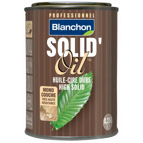 BLANCHON Solid'Oil Huile Dure Monocouche White Grey | 0,25 L - White Grey 1 BLANCHON Solid'Oil Huile Dure Monocouche White Grey | 0,25 L - White Grey