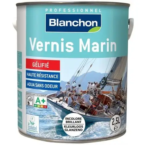 BLANCHON Vernis Marin Incolore Brillant 2,5L - Incolore 1 BLANCHON Vernis Marin Incolore Brillant 2,5L - Incolore