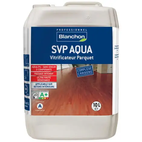BLANCHON Vitrificateur Parquet "SVP AQUA" Pro Satiné 10L - Incolore 1 BLANCHON Vitrificateur Parquet "SVP AQUA" Pro Satiné 10L - Incolore