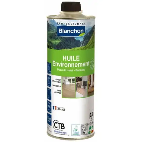 BLANCHON Huile Parquet Environnement - Ultra Mat 0,5L - Incolore 1 BLANCHON Huile Parquet Environnement - Ultra Mat 0,5L - Incolore