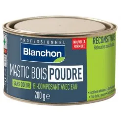 BLANCHON Mastic Bois Poudre - Bois Blanc - 200 G