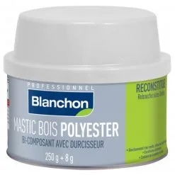 BLANCHON Mastic Bois Polyester - Chêne - 250g - Chêne