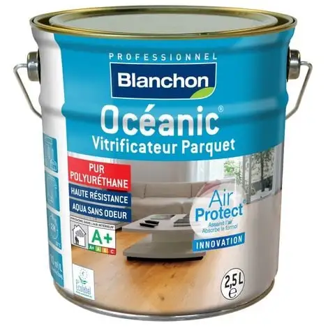 BLANCHON Vitrificateur Parquet OCEANIC 2.5L Brillant - Incolore 1 BLANCHON Vitrificateur Parquet OCEANIC 2.5L Brillant - Incolore