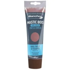 BLANCHON Mastic Bois Prêt à L'emploi - Bois Exotique - 400g - Bois Exotique