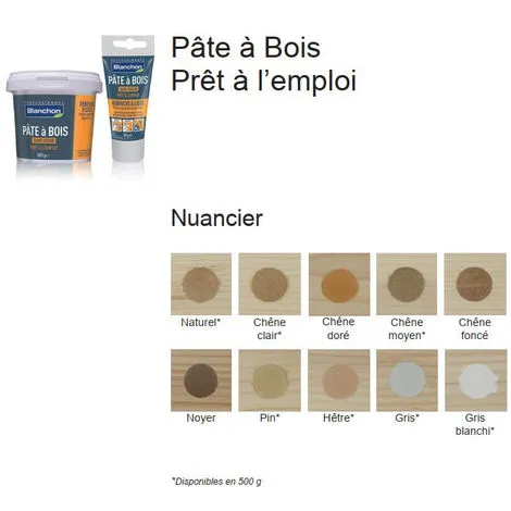 BLANCHON Pâte à Bois - Hêtre - 250g 2 BLANCHON Pâte à Bois - Hêtre - 250g – Image 2