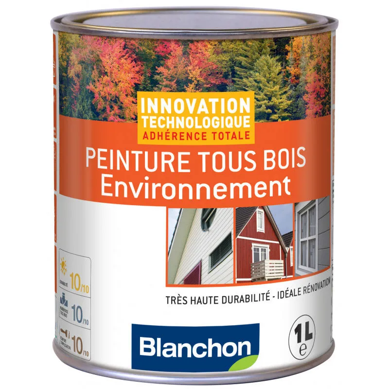 Blanchon Peinture Tous Bois Environnement 1L - Plusieurs Modèles Disponibles 1 Blanchon Peinture Tous Bois Environnement 1L - Plusieurs Modèles Disponibles