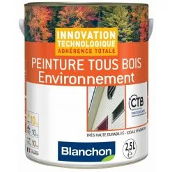 Blanchon Peinture Tous Bois Environnement 2,5L - Plusieurs Modèles Disponibles