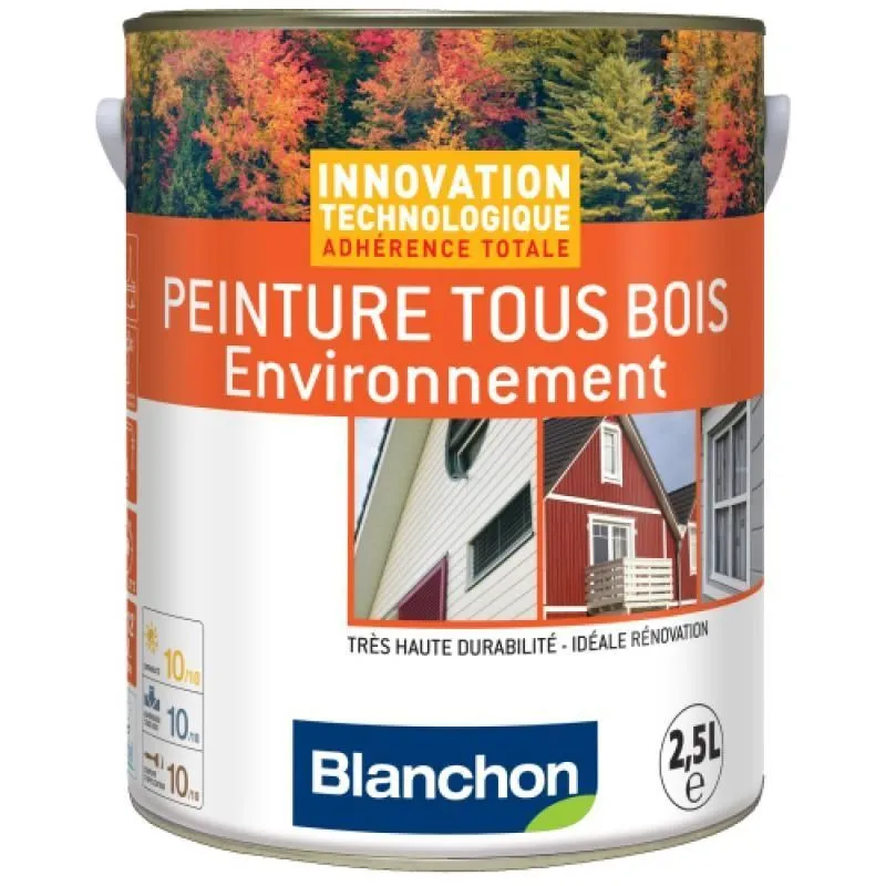 BLANCHON Peinture Microporeuse Hydrofuge Tous Bois Environnement, Gris Clair 7035, 2,5l 1 BLANCHON Peinture Microporeuse Hydrofuge Tous Bois Environnement, Gris Clair 7035, 2,5l
